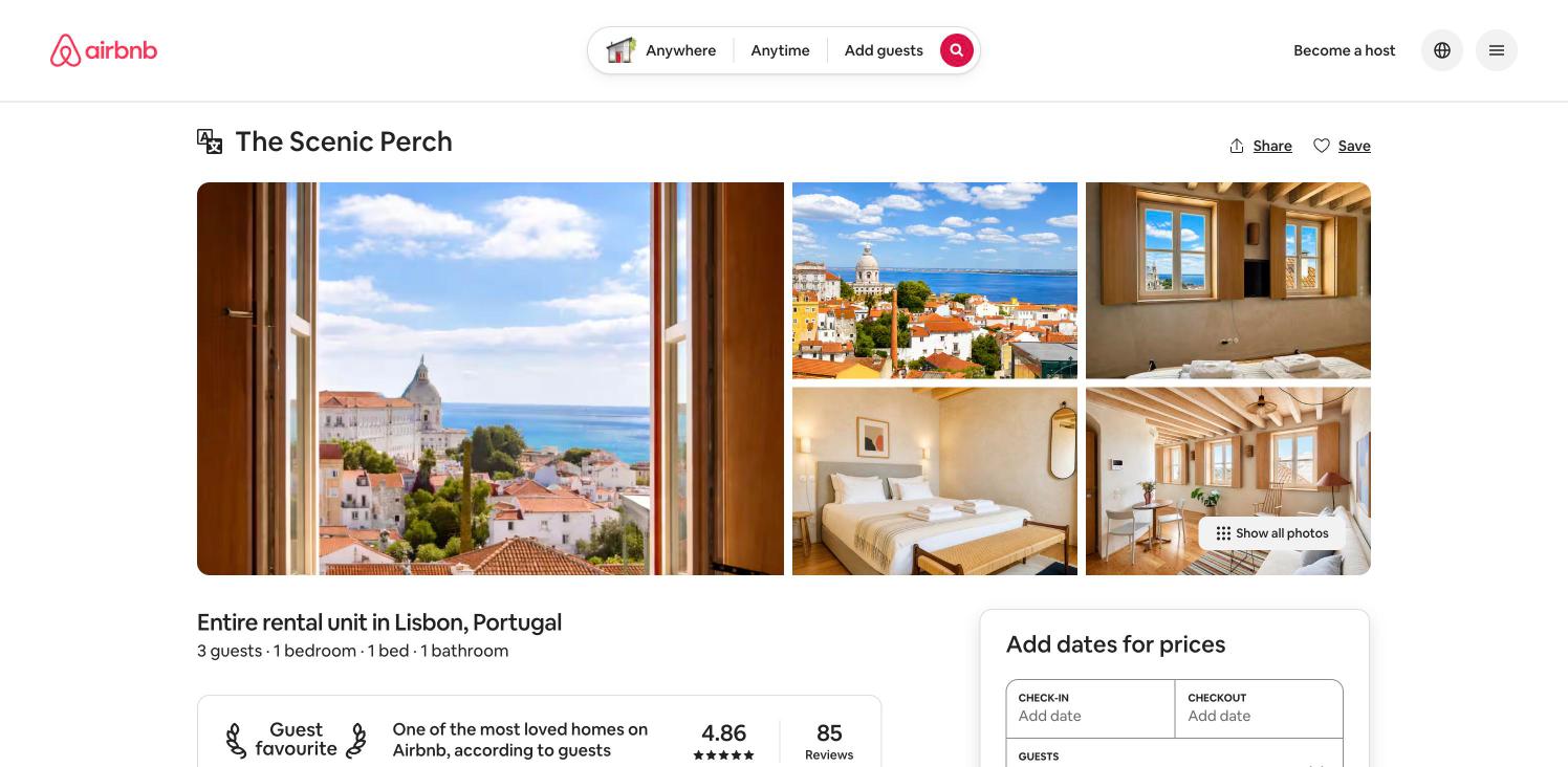 Airbnb Listing detail