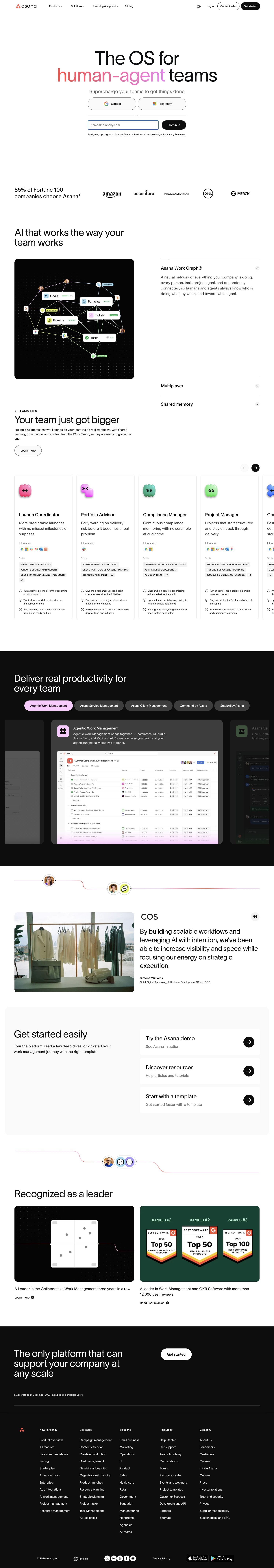 Asana — Homepage