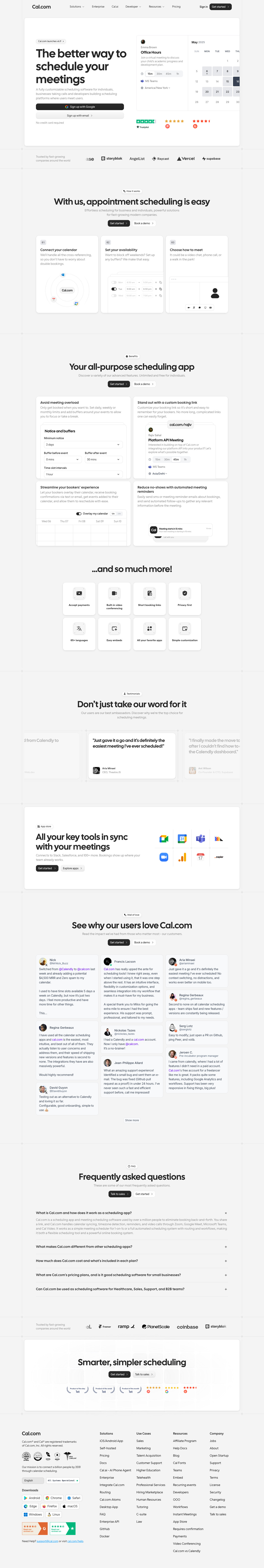 Cal.com — Homepage
