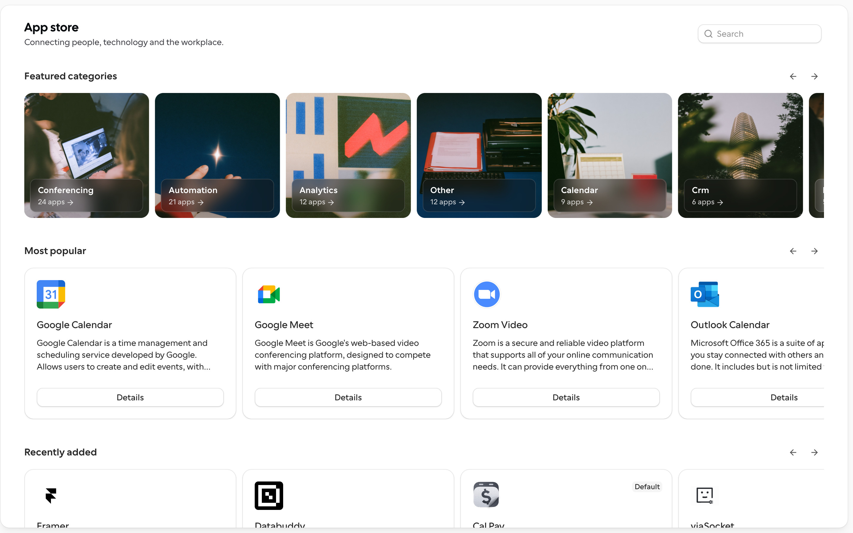 Cal.com App Store