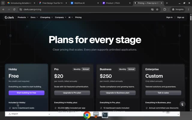 Clerk Pricing