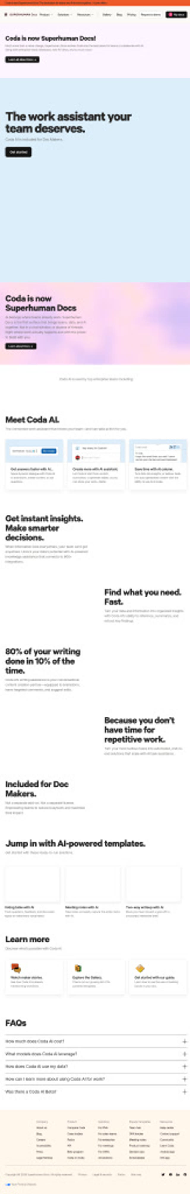 Coda Coda AI / Rebrand