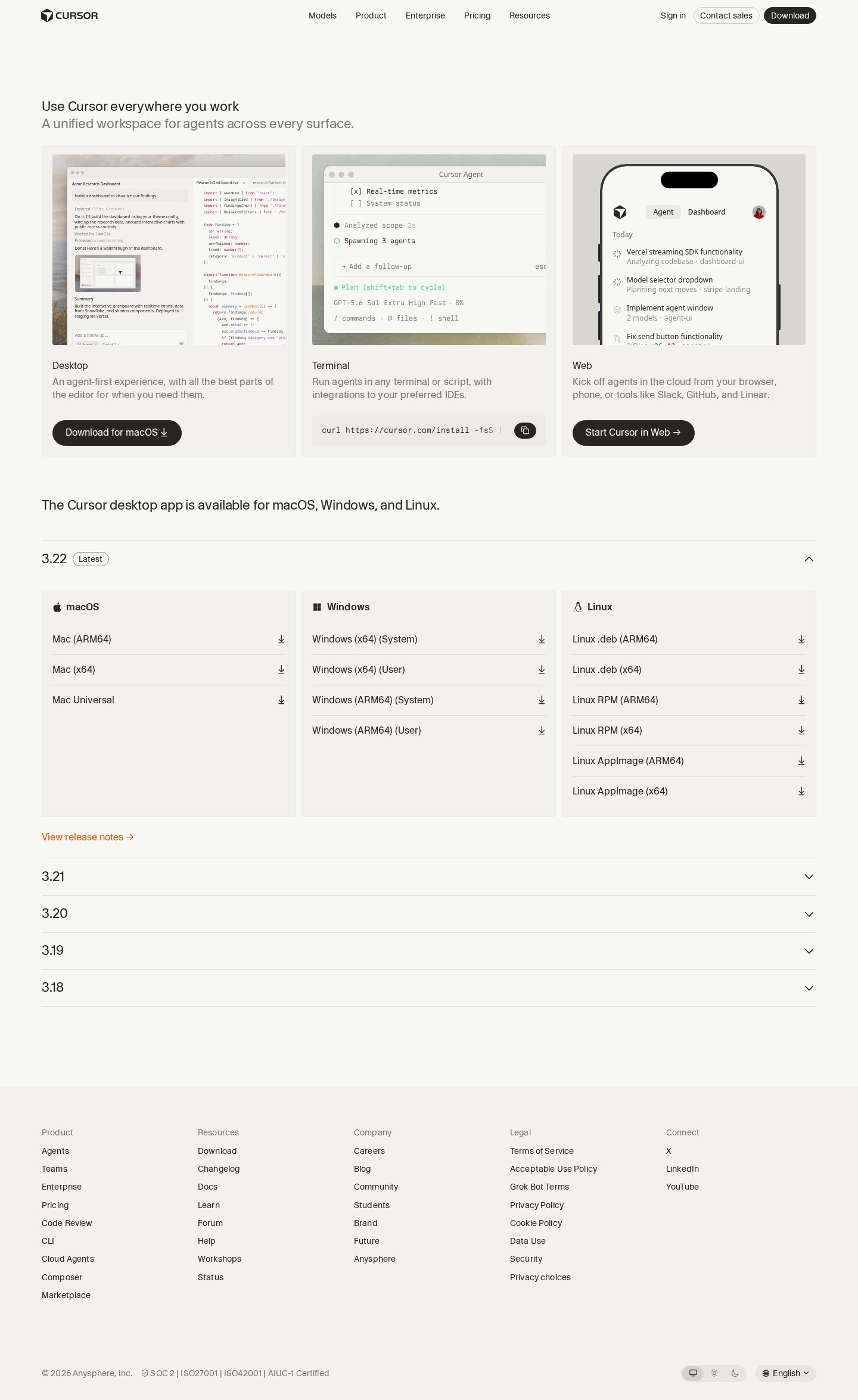Cursor — Download