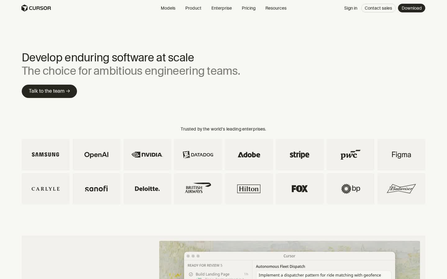 Cursor Enterprise