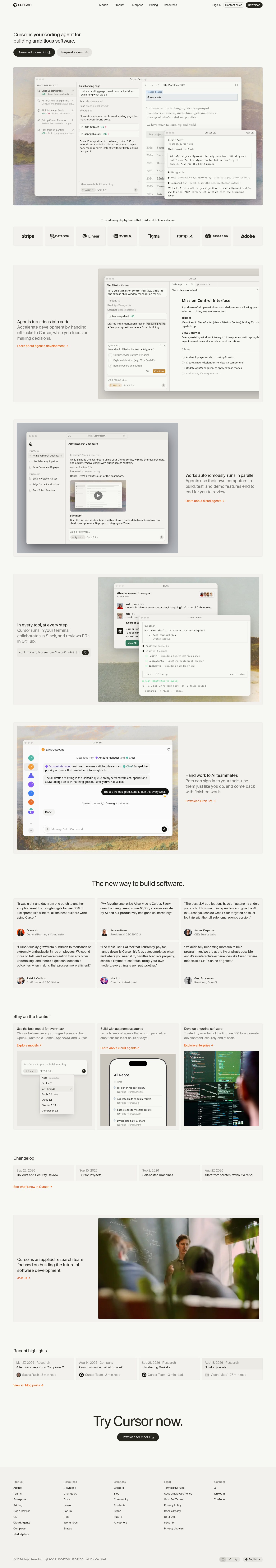Cursor — Homepage
