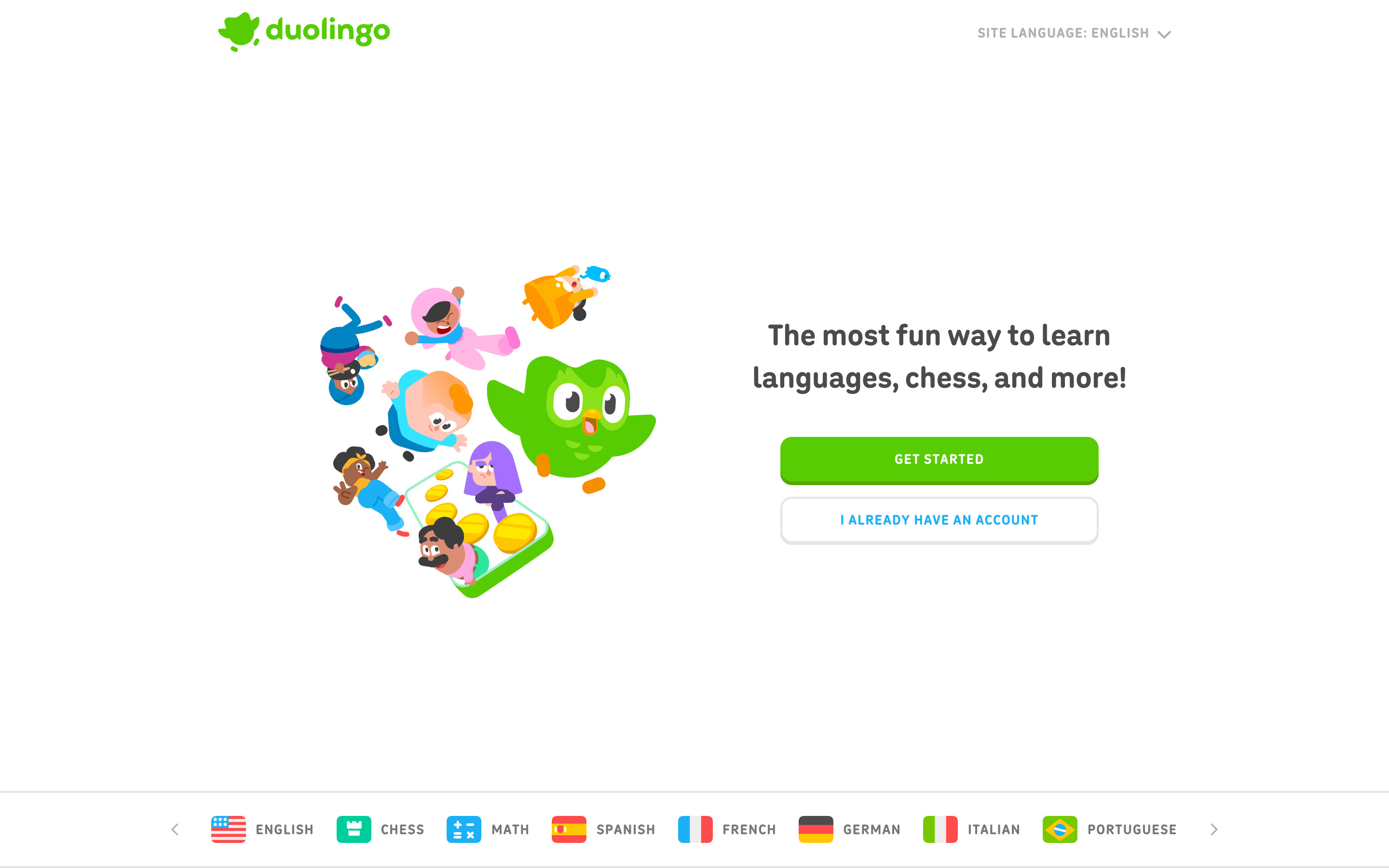 Duolingo — Home, logged out