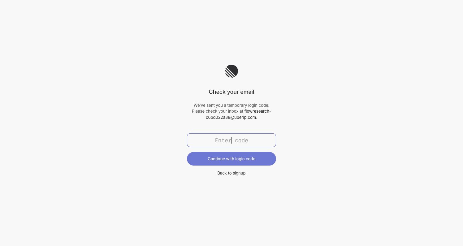 Linear — Enter verification code