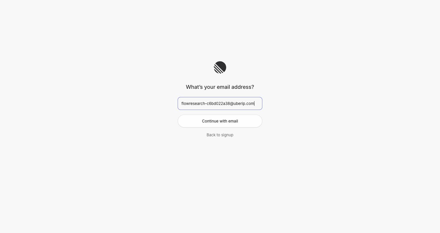 Linear — Enter email