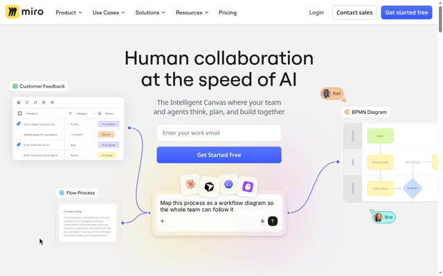 Miro Homepage