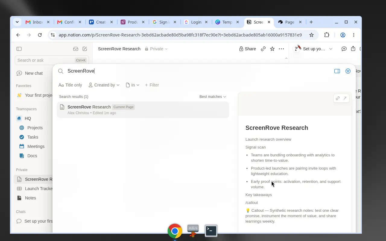 Notion — Search result