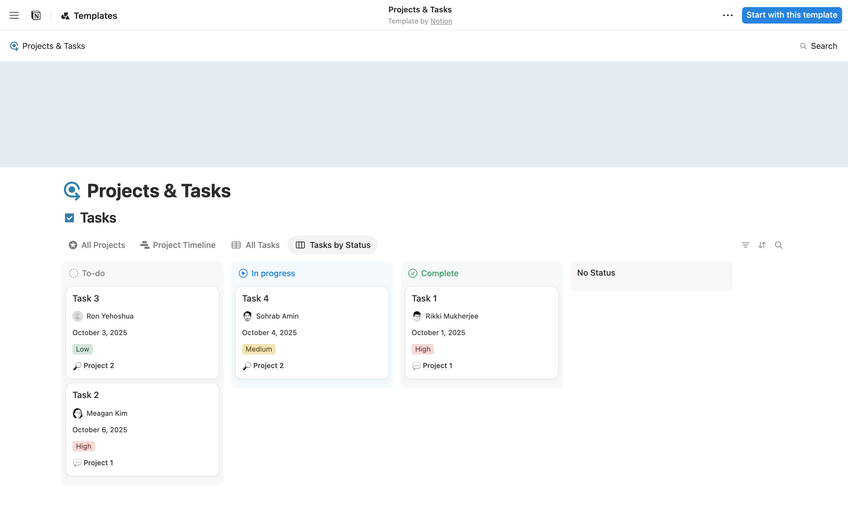 Notion Board view