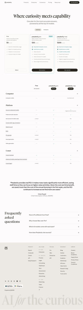 Perplexity — Pricing