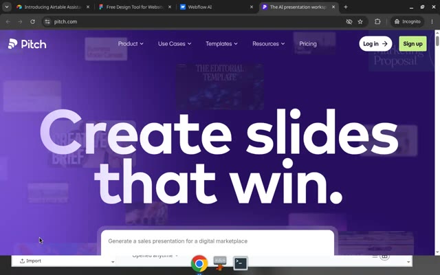 Pitch Homepage