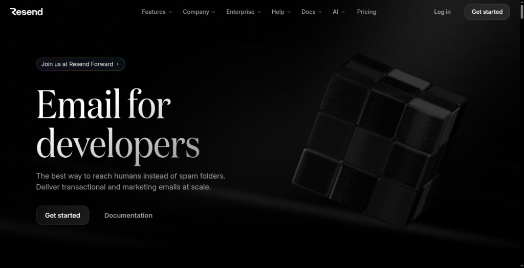 Resend — Homepage