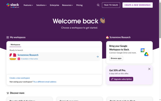Slack Homepage