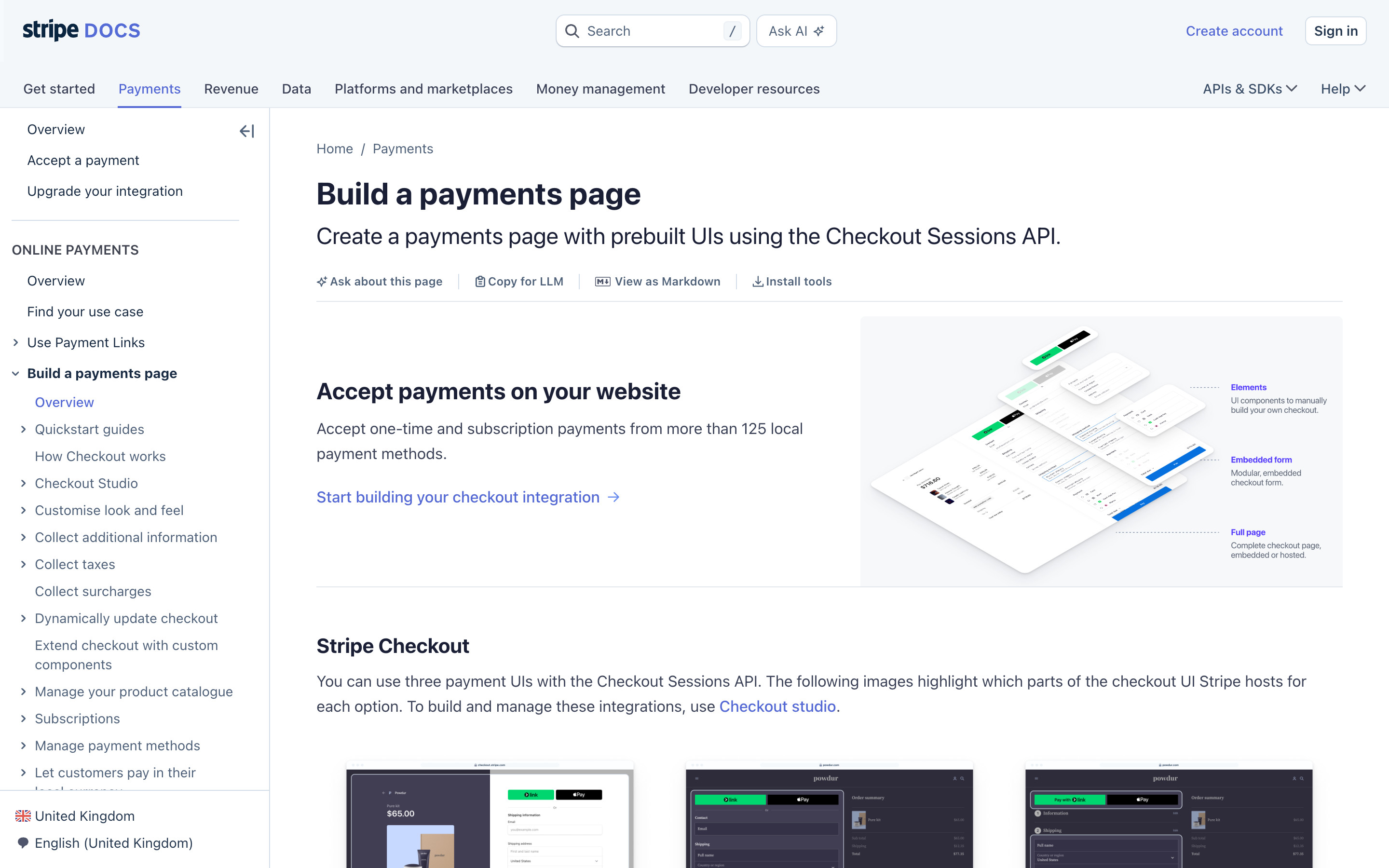 Stripe Guide: Build a payments page