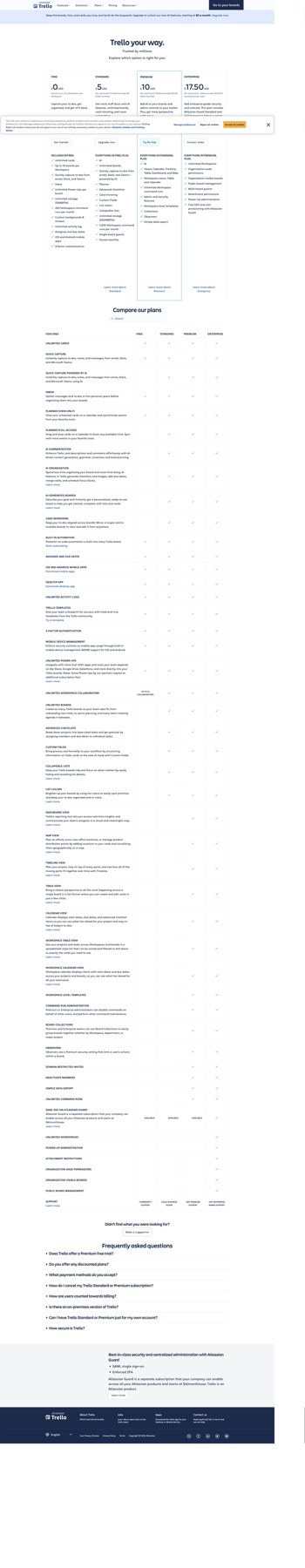 Trello Pricing