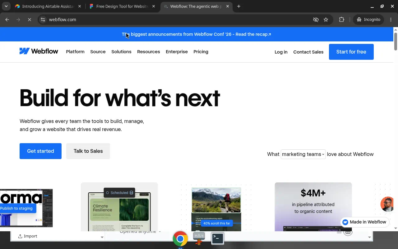 Webflow — Homepage
